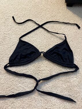 Classic Black Triangle Bikini Top